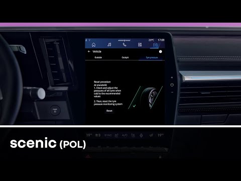 układ kontroli ciśnienia w oponach - Scenic E-Tech electric - Renault