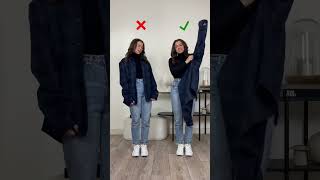MY MOST VIRAL JACKET HACKS • Pick your fave (1-3) 😱 Daily #shorts about #fashionhacks and #fashion