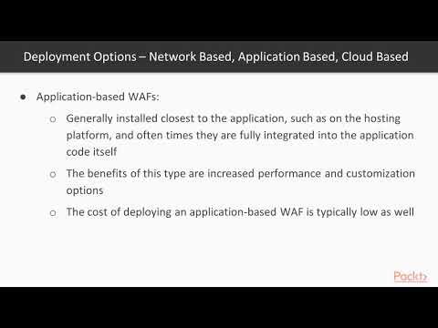 Securing Applications on the Cloud Security Devices – WAF | packtpub com