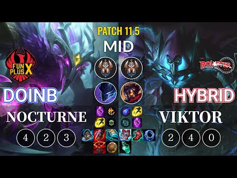 FPX Doinb Nocturne vs KT HyBriD Viktor Mid - KR Patch 11.5