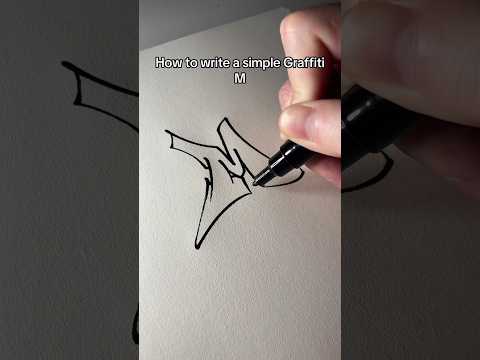 How to write M Graffiti #art #love #asmr #graffiti #painting #drawing #calligraphy #asmr