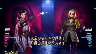 TEKKEN 8 CBT | Jun Kazama & Nin Williams Character Select Outfit Presets - First Look!