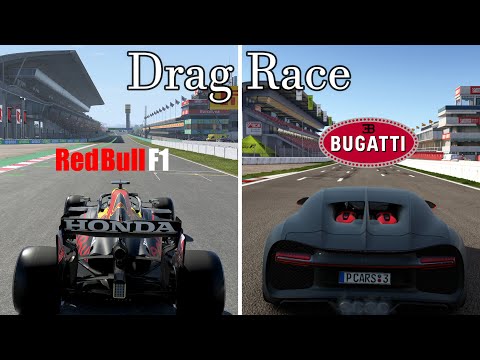 Bugatti Chiron Vs F1 Car : Drag Race #carwow remake