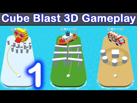 Cube Blast 3D Gameplay | Walkthrough (IOS , Android) Part 1 | MG Games