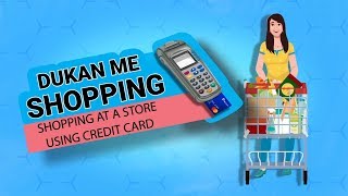 Shopping at a store using your Credit Card