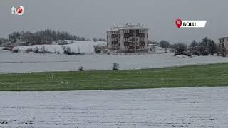 Bolu Mart’ta Yağan Karla Beyaza Büründü
