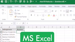How To Fill Numbers In Excel Quickly And Easily!