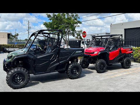 2022 Honda Pioneer 1000-3 base model vs 2022 Honda Pioneer 1000-3 Deluxe features, specs comparison