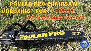 Unboxing Poulan Chainsaw
