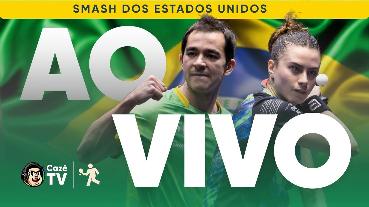 AO VIVO: HUGO CALDERANO E BRUNA TAKAHASHI NO UNITED STATES SMASH DE TÊNIS DE MESA