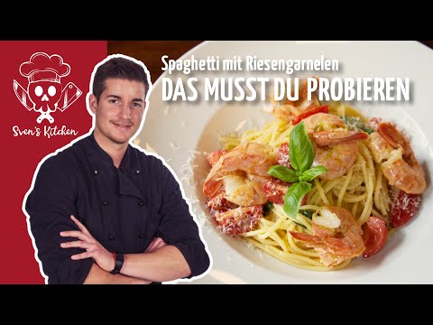 Spaghetti mit Riesengarnelen | Sven Strenger kocht
