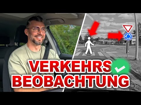 Anticipatory driving & correct traffic observation simply explained 👀 l Driving test car