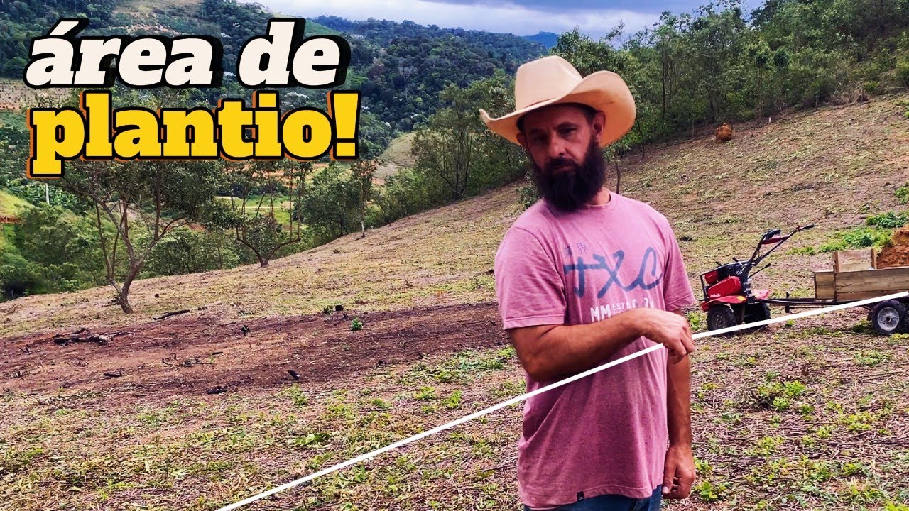 Nova área de plantio! Cercamos, agora é adubar e plantar!
