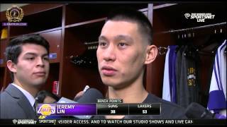 Jeremy Lin post game interview - Man he is openingup!