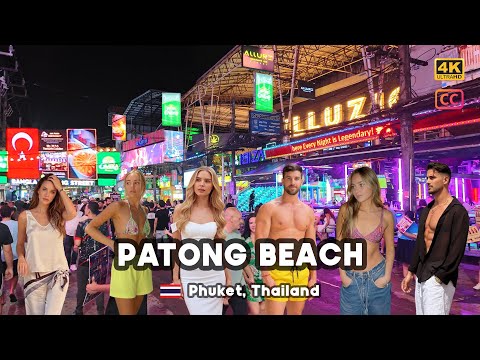 4K 🇹🇭 Patong Beach, Phuket, Thailand, 2025 Fewer Tourists, High Season, Night Life 
