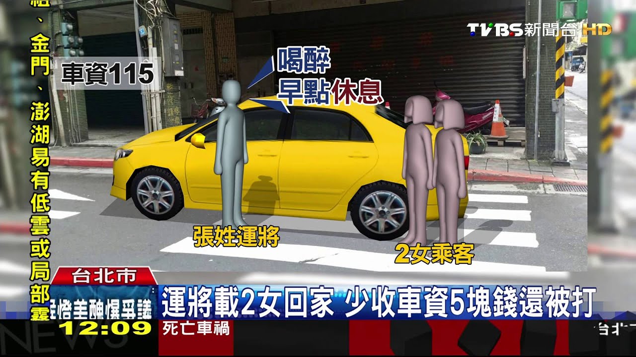 誤會「早點休息」意思　女乘客鞋跟敲運將頭