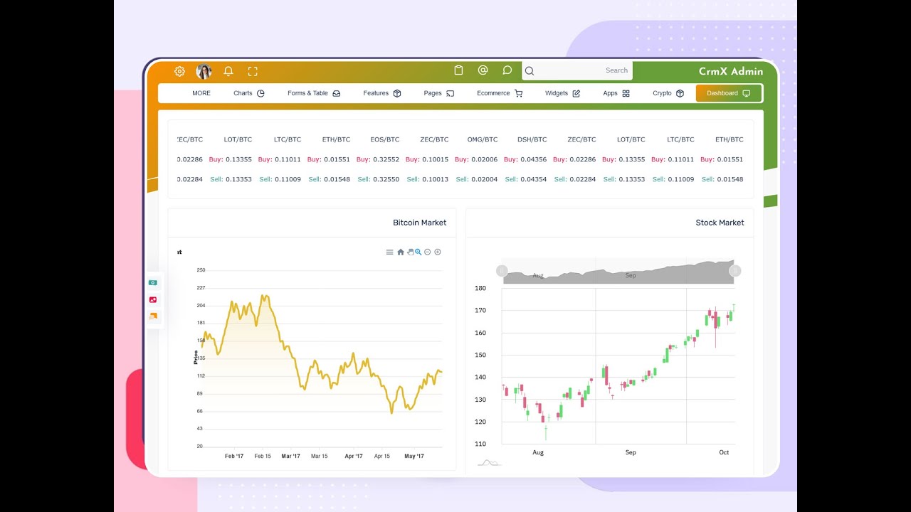 CrmX Admin - CRM Ui Framework And Bootstrap 5 Dashboard