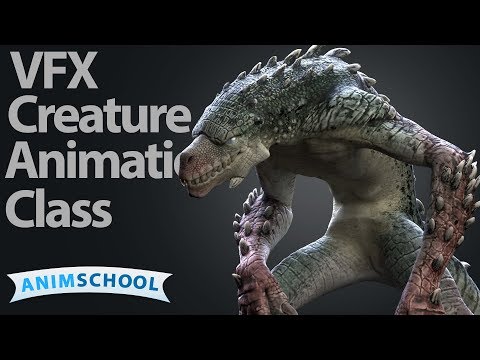AnimSchools' new VFX Creature character, Grave Video