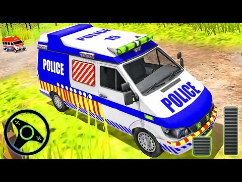 Police Van Driving Simulator - Offroad Rescue Car Driver Game | Android Gameplay