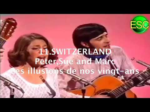My top 18 of Eurovision 1971(now with annotated commentary)