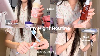 My REALISTIC & AESTHETIC gurwm night shower routine🌸SUMMER EDITION skincare, body and hair care 🫧