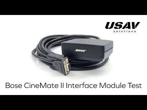 Bose CineMate II. Interface Module testing