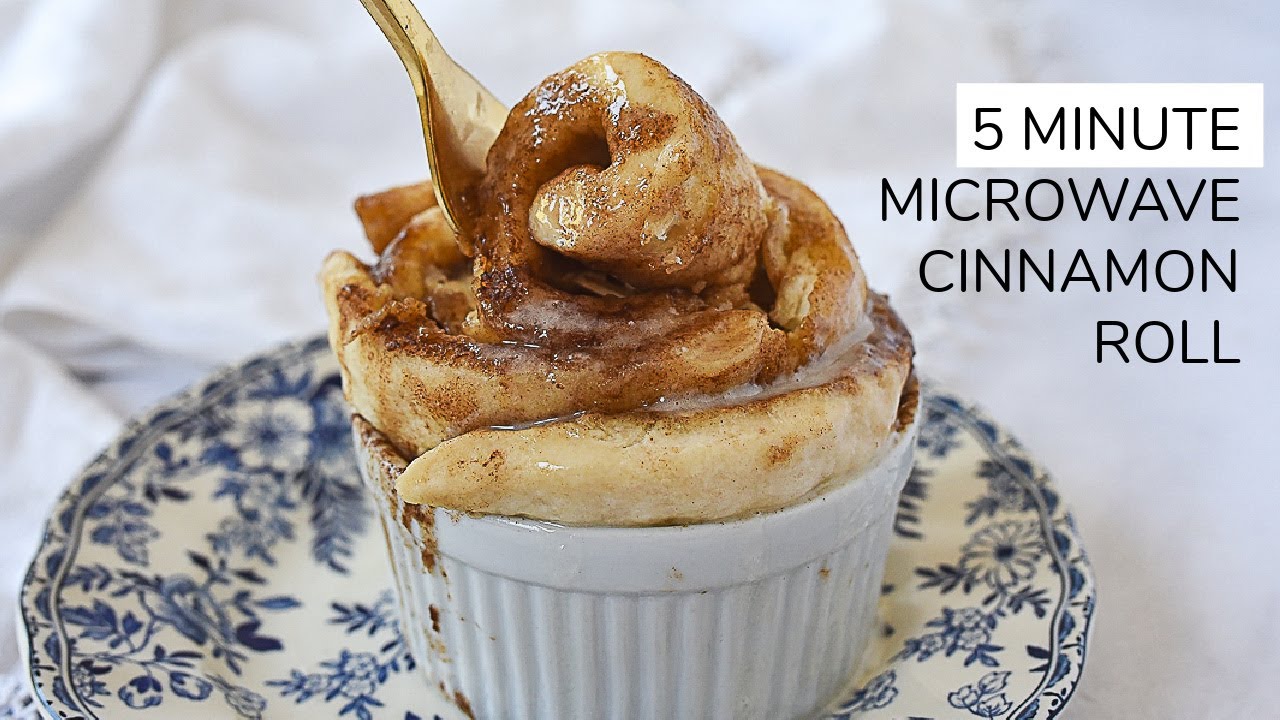 5 Minute Microwave CINNAMON ROLL - it's amazing!