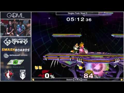 GOML 2015 - Chester01 (Fox) vs Emanon (Peach) - SSBM R1 Pools