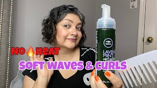 Air dry/No heat/Soft Waves &amp; Curls/Teatree lavender mint curl refresher