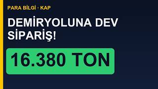 Demiryolu Şirketine Dev Sipariş! Ayda 30 Bin Ton Hedef