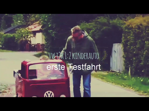 VW T2a Pritsche 1:2 Kinderauto mit Benzinmotor - fahrbereit