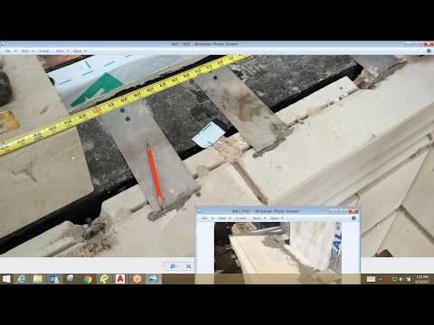 Kerf Slot with Strap Anchors: Technique for Installing cast stone, GFRC, precast stone panels