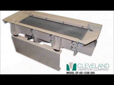 Vibratory Screener for Animal Feed Pellets - Cleveland Vibrator Co.