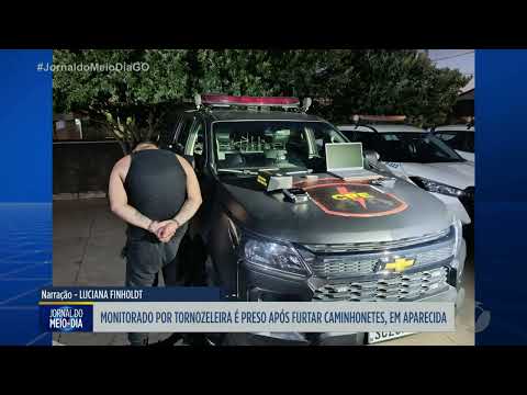 Homem é preso após furtar caminhonetes em Aparecida de Goiânia