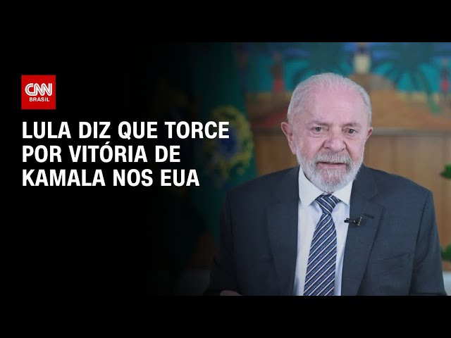 Lula diz que torce por vitória de Kamala nos EUA | AGORA CNN
