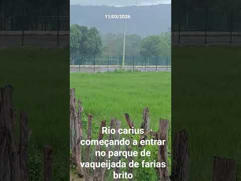 Rio carius entrando no parque em farias brito