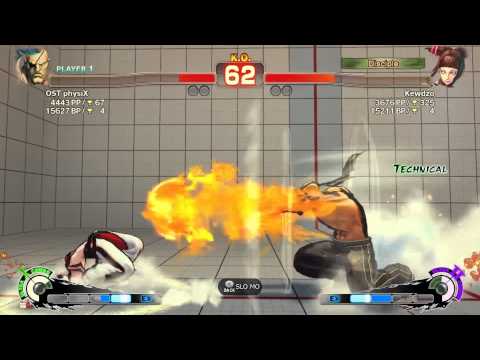 OST physiX (SA) vs Kewdzo (JU) | SSF4: Arcade Edition PC - Ranked Match