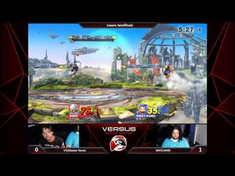 Versus Weekly 5/7/15 - Losers Semis - Master Raven (Sheik) vs. MVD (DiddyKong) - Smash 4