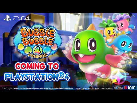 Bubble Bobble 4 Friends - Coming to PlayStation®4 - Official Announcement Trailer