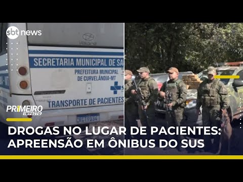 Polícia encontra drogas escondidas em veículo que levava pacientes em Curvelândia | #PrimeiroImpacto