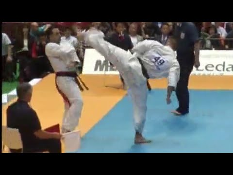 10th World open tournament Kyokushinkai karate. Zahari Damyanov(Bulgaria)vs Ziad Abbas(Lebanon)