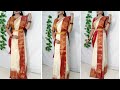 Try this Bengali Draping Style to look more Beautiful/Saree Wearing New Style/How to wear saree