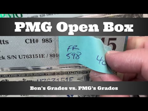 PMG Open Box - Ben's Grades vs PMG - Silver & Gold Certificates, Large Notes, & More Paper Money