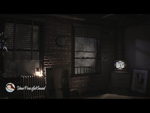 🌨 NIGHT RAIN STORM | ASMR | Ambient sounds for Relaxing, Sleeping, Studying, Focus | RE 3 Remake
