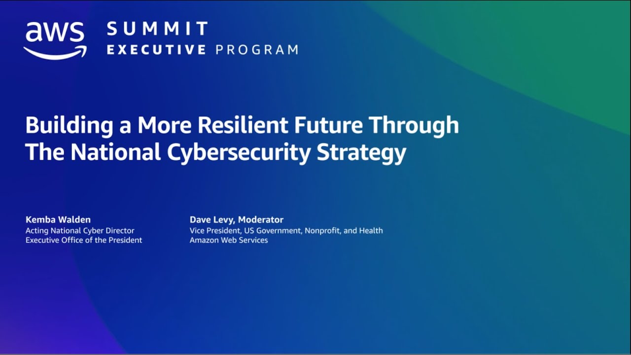 AWS Summit Washington DC 2023  - Building a More Resilient Future
