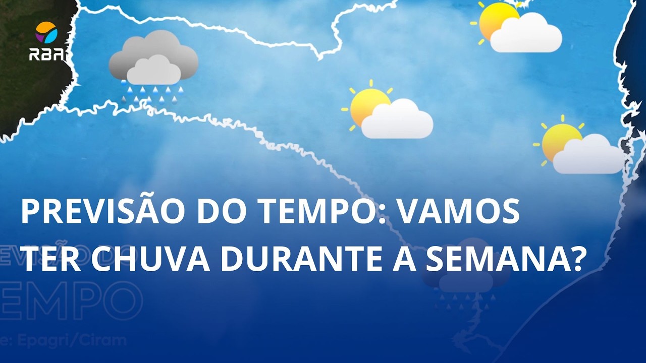 Previsão do tempo: vamos ter chuva durante a semana? 🌧️