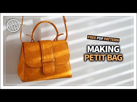 [Leather Craft] Making PETIT BAG / Free PDF pattern Video
