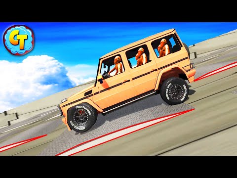 Suspension freaky test 😱 downhill Edition ✅ BeamNG DRIVE