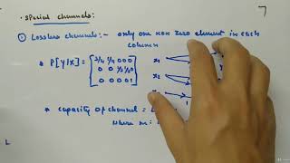 Special Channels - Information Theory