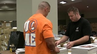 John Cena autographs 3,000 photos for fans, only on WWE Network